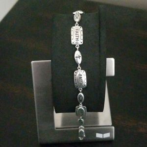 Silver Christian bracelet